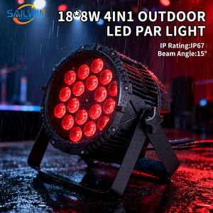 SAILWIN Projecteur LED extérieur IP65 18*10W 4 en 1, éclairage de scène LED Ao Ar <span class=keywords><strong>Livre</strong></span> Par Luz pour fêtes, concerts, mariages en plein air - Product Image 6