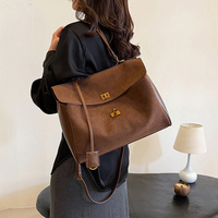 Sac fourre-tout en cuir suédé velours de haute qualité, style vintage, tailles S/L, sac à bandoulière hobo avec chaînes, sac à main portable de luxe discret, sacoche