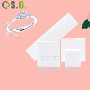 Caja de Joyería de Papel Imitación Cuero Blanca de Alta Calidad al por Mayor para Regalos de Boda y Empaque de Joyería Personalizada - Product Image 1