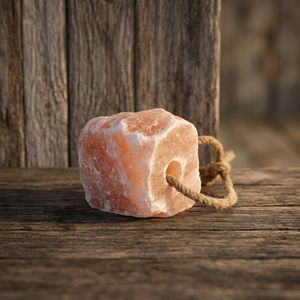 Piedras de Sal del Himalaya Naturales Redondas de 1.2 kg, Grado Alimenticio Premium para Ganado, Caballos y Perros, Cristales de Sal Mineral para Colgar - Product Image 1