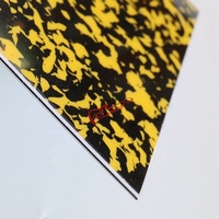 Vente en gros de plaques de protection de guitare en plastique celluloid jaune tortue PGS-YET 50*24cm pour guitare électrique DIY