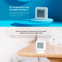   Monitor de Temperatura y Humedad Inteligente Mi 2, Alimentado por USB, Aplicación para el Hogar
