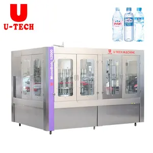 Full automatic high speed Pet Bottle Pure Mineral Water filling Line water Bottling 3 in 1 washing filling capping machine