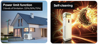 AC Hybrid Deye Smart Residential Tipe Lantai Tenaga Surya R32 MPPT Wifi Kontrol RS485 Tegangan Lebar