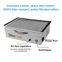 Aspirateur à poussière pour salon de coiffure et de manucure, extracteur de fumée, aspirateur avec filtre HEPA, 110V/220V, 150W, 300m3/h