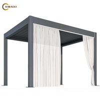 Pérgola Bioclimática para Restaurante KAKADU, Techo de Aluminio con Rejillas Abatibles, Diseño Ecológico e Impermeable, Aluminio con Recubrimiento en Polvo