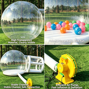 Château gonflable extérieur blanc en PVC, maison à bulles, pour mariage, fête, <span class=keywords><strong>jeux</strong></span> d'enfants, à vendre - Product Image 3