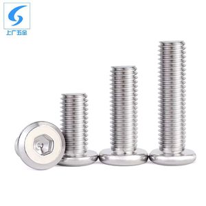 Tornillos de Cabeza Plana con Rosca Interna Hexagonal de Acero Inoxidable 304, Tornillos para Muebles con Cabeza Hexagonal Biselada, Conectores para Madera - Product Image 4