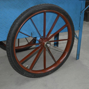 Cui Square Wheelbarrow 161x103x35cm Metal Tray 1 Wheel Construction Garden Cart - Product Image 2