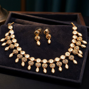 ชุดสร้อยคอขึ้นรูปทอง14K 18K 24K เครื่องประดับตุรกีแบบดั้งเดิมเครื่องประดับชุบทองทองเหลือง - Product Image 1