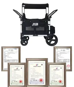 JXB-cesta de la compra de alta capacidad, altura ajustable, para todo terreno, cochecito, carro, helado