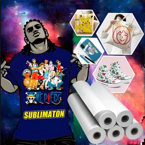 Guangzhou Suppliers Stocklot Reels 80*80mm Thermal Transfer Paper Sublimation Paper Roll For Printer