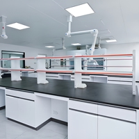 Mobilier de laboratoire, tables et bancs de laboratoire en résine époxy industrielle pour la chimie, la microbiologie clinique, avec plateau en granit