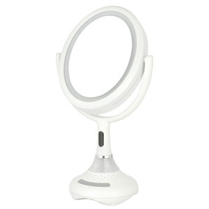 Máy tính để bàn trang điểm gương màu xanh răng âm nhạc loa hai mặt cảm biến chuyển đổi Led Gương mỹ phẩm - Product Image 2