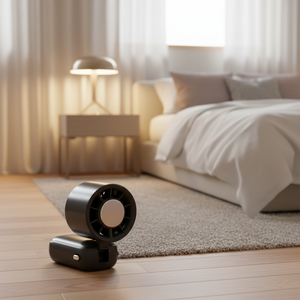 Ventilateur portable silencieux de classe A à prix réduit, mini-ventilateur de refroidissement réglable en anglais, avec LED, idéal pour la boîte de couleur - Product Image 1