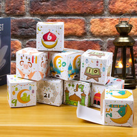Couleur EID MUBARAK coffret cadeau lune étoile sacs-cadeaux HAJJ MUBARAK fête Ramadan gâteau bonbons étoile boîte fête décoration fournitures boîtes