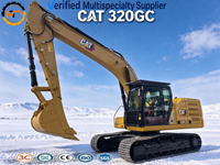 Excavatrice sur chenilles CAT 320 GC d'occasion, 20 tonnes, moteur puissant d'origine japonaise et pompe hydraulique à engrenages