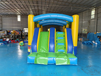 Gran oferta, juguetes inflables comerciales para interiores para niños, gorila de obstáculos, juegos para niños, Castillo de salto con tobogán