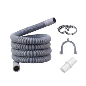 High quality washing machine hose drain flexible durable white and green drain hose for washing machine