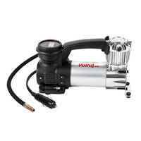Manomètre numérique ABS+Métal, Gonfleur de pneus robuste 12V DC, Pompe à air électrique portable, Fonctionnement silencieux, Pression maximale 50-100 PSI