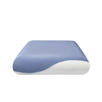 Oreiller en mousse à mémoire de forme Deep Sleep Wave Wedge pour adultes, 200 fils/cm², design minimaliste, écologique, non toxique, à récupération lente, zéro pression