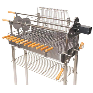 Griglia a Carbone Multifunzionale Deluxe Cipriota con <span class=keywords><strong>Girarrosto</strong></span> in Acciaio Inossidabile - Product Image 6