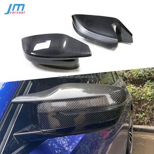 Couvercle de rétroviseur en fibre de carbone pour <span class=keywords><strong>BMW</strong></span> M3 M4 G80 G82 G83 2020 + couvercles de rétroviseur Style LHD / RHD - Product Image 1