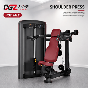 Machine de musculation commerciale à pression d'épaule avec pile de poids à broches pour la musculation, équipement de fitness pour fabricants de salles de sport professionnelles - Product Image 1
