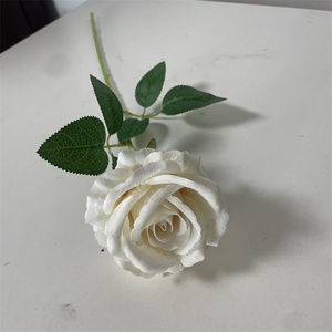 <span class=keywords><strong>Rose</strong></span> artificielle B-217 en latex toucher réel, tige unique, pour décoration intérieure/extérieure, Fête des Mères, Nouvel An Chinois, Thanksgiving – Vente chaude - Product Image 6