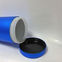 Pot en plastique cylindrique réutilisable en HDPE de 16 oz, 24 oz, 32 oz, 40 oz, couleur personnalisée pour l'emballage de comprimés, de capsules et de poudre protéinée pour les soins de santé