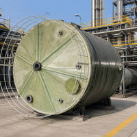 Tanque de Almacenamiento de Fibra de Vidrio GRP FRP Resistente a Ácidos para Plantas de Procesamiento Químico