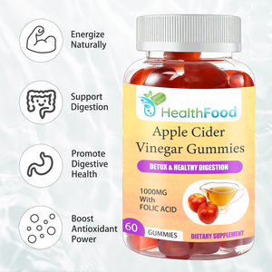 Gomitas de Vinagre de Sidra de Manzana de Alta Calidad con Vitamina B6 para Aumentar la Potencia Antioxidante, Gomitas para Bajar de Peso, No Aptas para Mujeres Embarazadas - Product Image 4