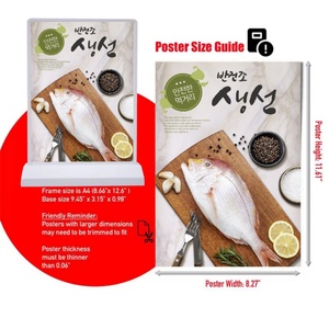 Customized Double-Sided Rechargeable Wireless <b>LED</b> <b>Light</b> <b>Box</b> A4 Size Desktop Menu Advertising - Product Image 4