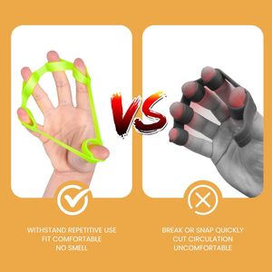 Silicone ngón tay căng thẳng tĩnh mạch căng thiết bị cho sức mạnh bàn tay năm ngón tay tập thể dục phục hồi chức năng Grip đào tạo biểu tượng tùy chỉnh - Product Image 2