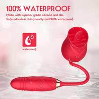 Klitoris-Massagegerät mit Zungensimulation für Frauen, Rose-Vibrator mit Mehrfrequenz-Vibration, Speziell für Frauen Entwickelt