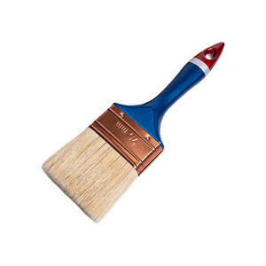 Pinceles Planos para Pintar de 50 mm con Cerdas de Cerdo, Mango de Madera de Grado Industrial, Color Azul - Product Image 4