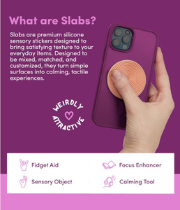 Speks Slabs Silicone Sensory Stickers 3 <b>Pack</b> for Phone <b>Fidget</b> Aid Calming Tool Focus Enhancer Stock - Product Image 1