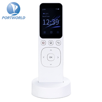 Control Remoto Portátil con Pantalla IPS y Diseño Plegable, Alimentación USB/Batería para Control de Iluminación y Aire Acondicionado, Uso en Oficina, Sistema Operativo Linux