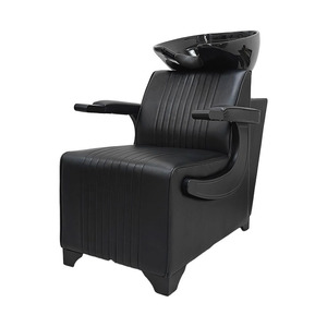 Fauteuil de salon de coiffure moderne et confortable, design type lit, avec bac à shampoing intégré, unité de lavage en plastique pour le dos, fauteuil de lavage de cheveux - Product Image 5