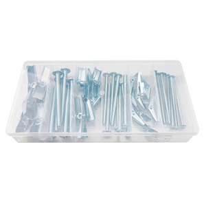 24 Stuks 48 Stuks 32 Stuks Verzinkt Koolstofstaal Combinatie Box Set Lente Toggle Ankers Met M4 Draadkop Verwijderbaar Voor Gipsplaten - Product Image 3