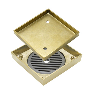 115*115mm 630G chất lượng cao phòng Tắm Vuông gạch chèn phòng tắm Brass thoát nước sàn - Product Image 6