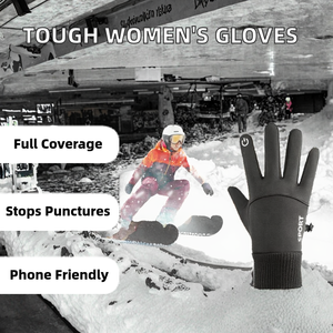 Gants de jardinage Vilico pour femmes, résistants aux épingles et aux éclats, en cuir, compatibles écran tactile, fermeture auto-agrippante, doigts entiers, meilleurs cadeaux - Product Image 2