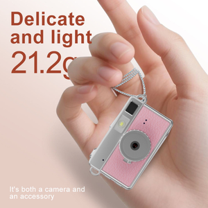 S159 Mini <b>Camera</b> Pendant Flip Screen Stylish Multi Filters With Flash Color Options Fashion Necklace Eco Data <b>Cable</b> - Product Image 4