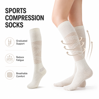 Chaussettes de sport professionnelles pour femmes, chaussettes longues respirantes fines d'été pour le tennis, le badminton, la course à pied, le fitness, le yoga