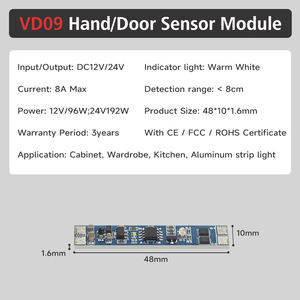 مفتاح خزانة يدوي 12 فولت/24 فولت ، مصباح خزانة لا يتطلب باب حفر - Product Image 2