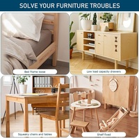 Nouvelle arrivée connecteurs de meubles de support triangulaire en acier inoxydable-supports de renfort d'angle pour support de table d'armoire d'étagère en bois