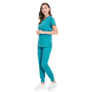 Uniformes Médicos Personalizados con Logotipo al por Mayor, Blusas con Múltiples Bolsillos, Secado Rápido, Cierre de Cremallera, Elástico, Poliéster para Hospital - Product Image 3
