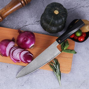 มีดคุกรีเหล็กดามัสกัสทำมือแบบกำหนดเอง มีดคารัมบิต ด้ามไม้ ใบมีดสไตล์ไวกิ้ง สแตนเลส ขายส่ง มีดโลหะขนาดเล็กแบบเต็มใบ - Product Image 6