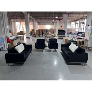 Ensemble de canapés de salon haut de gamme au design luxueux, <span class=keywords><strong>convertible</strong></span> et rembourré, avec fauteuils pivotants à 360°, modèle 2026, le plus vendu - Product Image 4