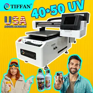 TIFFAN UV-Drucker Flach bett druckmaschine 40x60cm Digitaler weißer Tinten-und Farb tinten zylinder druck Flachbett-UV-Drucker